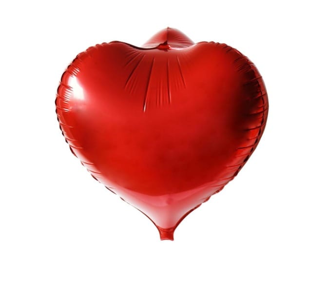 3D Heart Mylar Balloon